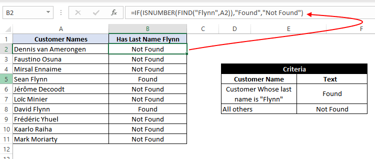 if function with find and search functions