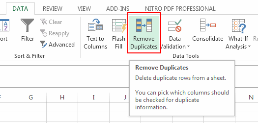 Remove-Duplicate-Records-Option