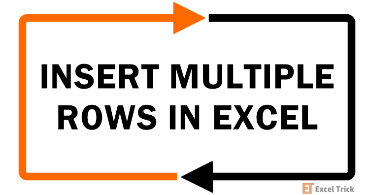 INSERT MULTIPLE-ROWS IN EXCEL