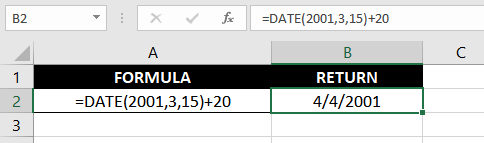 Addition and Subtraction of Dates With DATE function