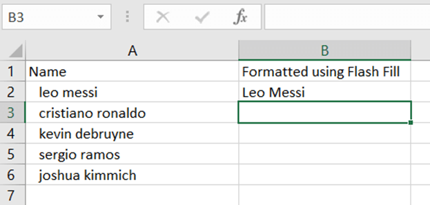 Formatting data or Removing Unnecessary Spaces