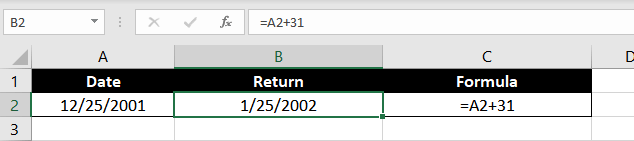 Add Days to a Date in Excel