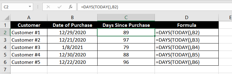 Calculate the Number of Days Daily