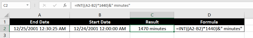 Get Difference Between Two Dates (with Time) in Minutes