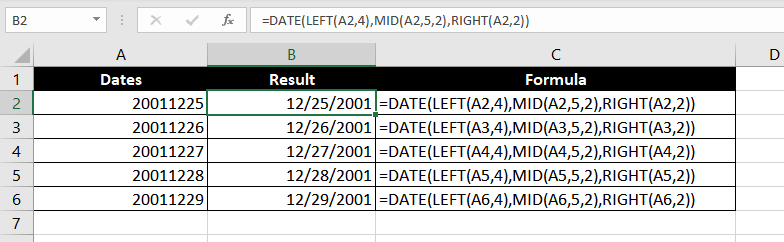 How to Convert an 8-digit Date to an Excel-Recognizable Date