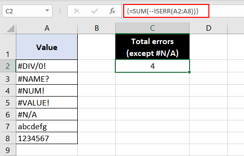 Excel-ISERR-Function-Example-04