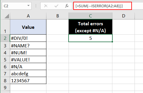 Excel-ISERR-Function-Example-06