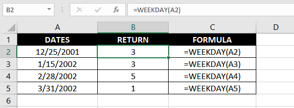 Excel-WeekDay-Function-Example-01