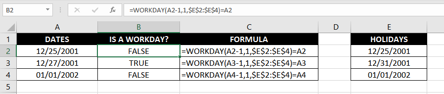 Determine if a Date is a Workday