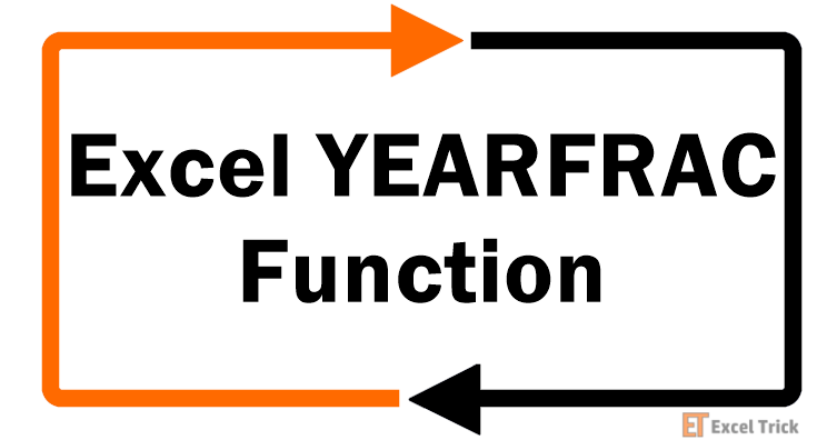 Excel YEARFRAC Function