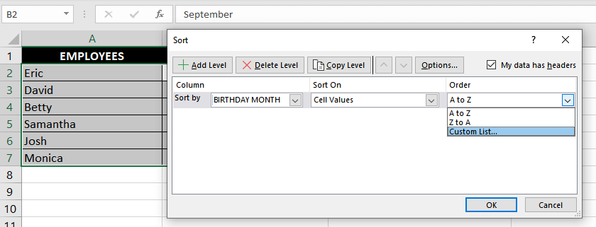 Sort-MonthNames-By-Custom-Sort-Custom-List-Excel-15