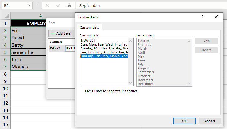 Sort-MonthNames-By-Custom-Sort-Custom-List-Excel-16