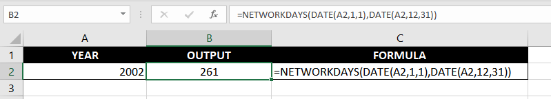 Excel-NETWORKDAYS-Function-Example-05