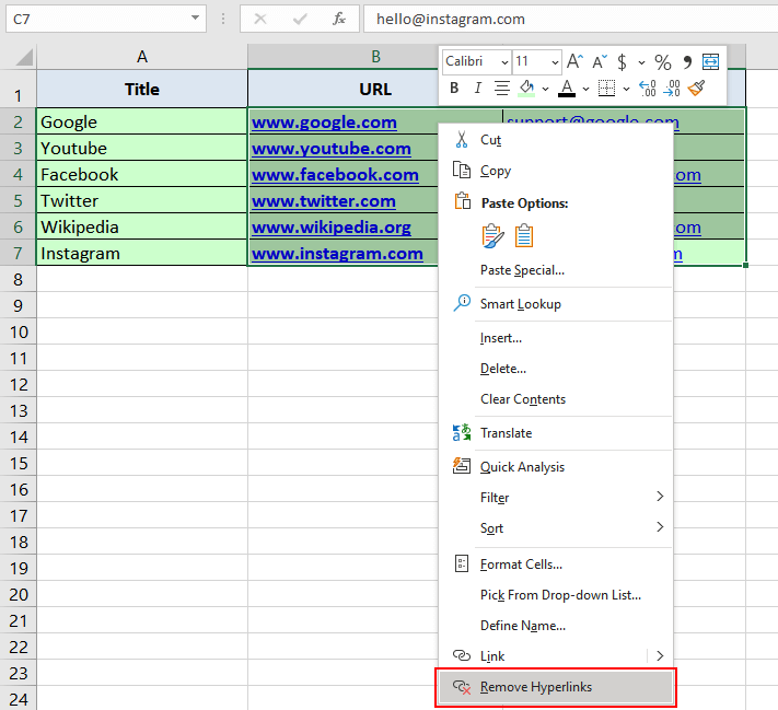 Removing-Hyperlinks-In-Excel-Using-Right-Click-Menu-02
