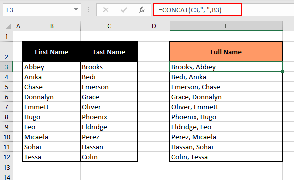 Combine-First-Comma-Last-Name-Excel-With-CONCAT-Function-14