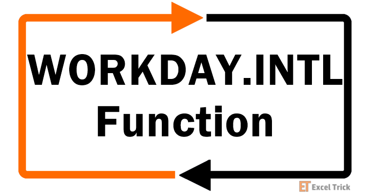 Excel WORKDAY.INTL Function