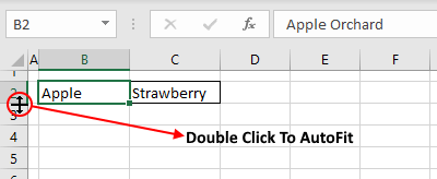 How to AutoFit Rows in Excel Using Mouse Double Click