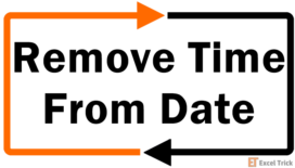How To Remove Time From Date In Excel