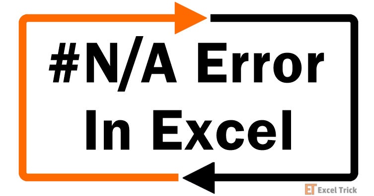 #NA Error In Excel