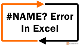 #NAME? Error In Excel