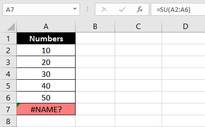 #Name-Error-In-Excel-Example-01