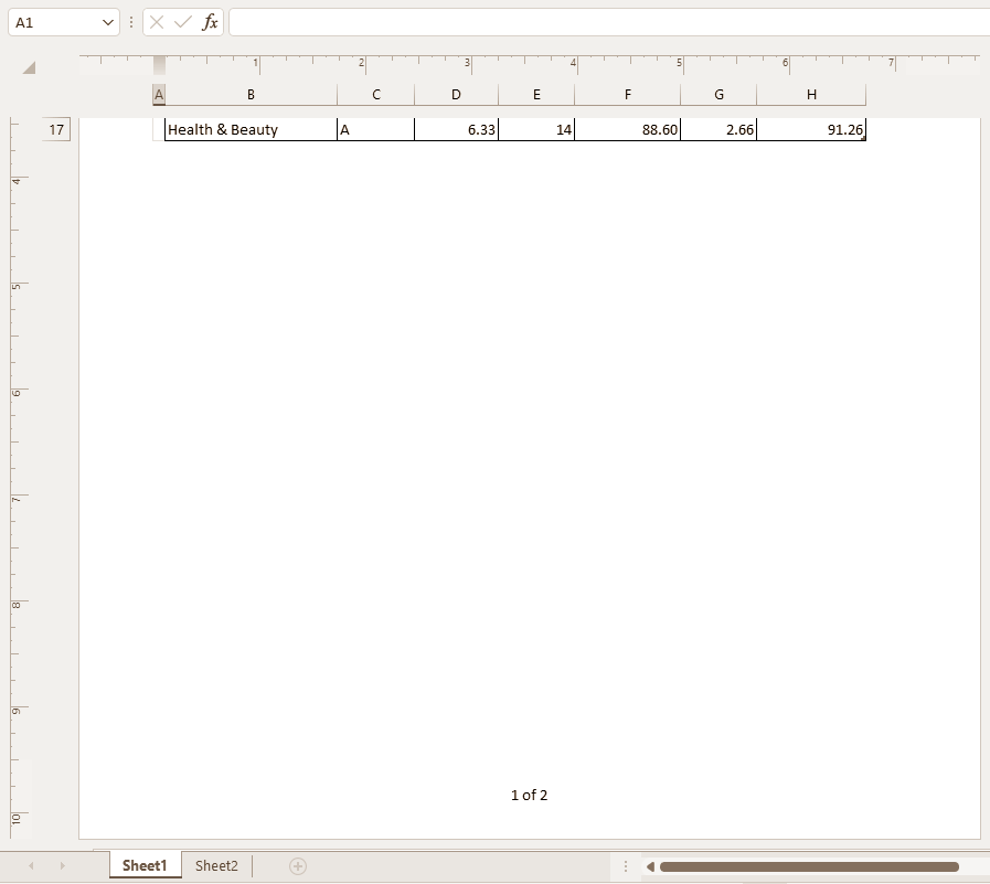 Insert Page Numbers from Page Layout View