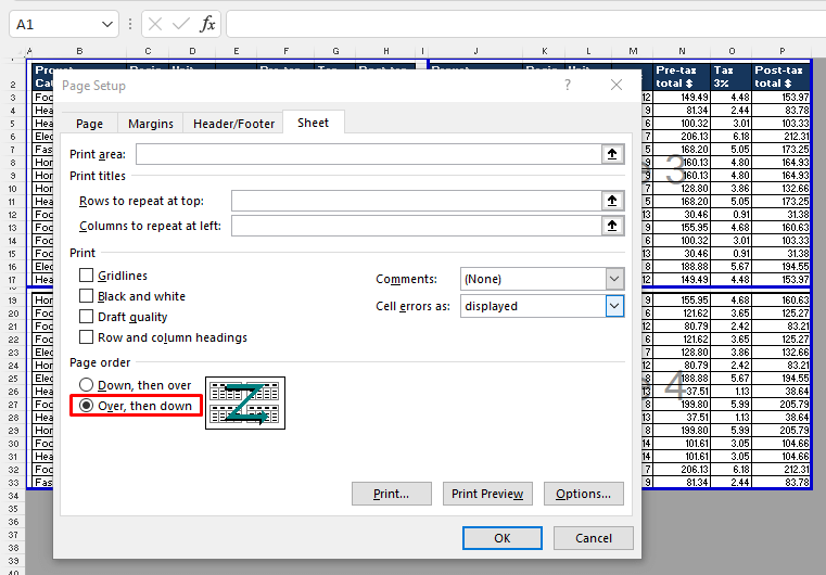 Change the Page Order while Numbering