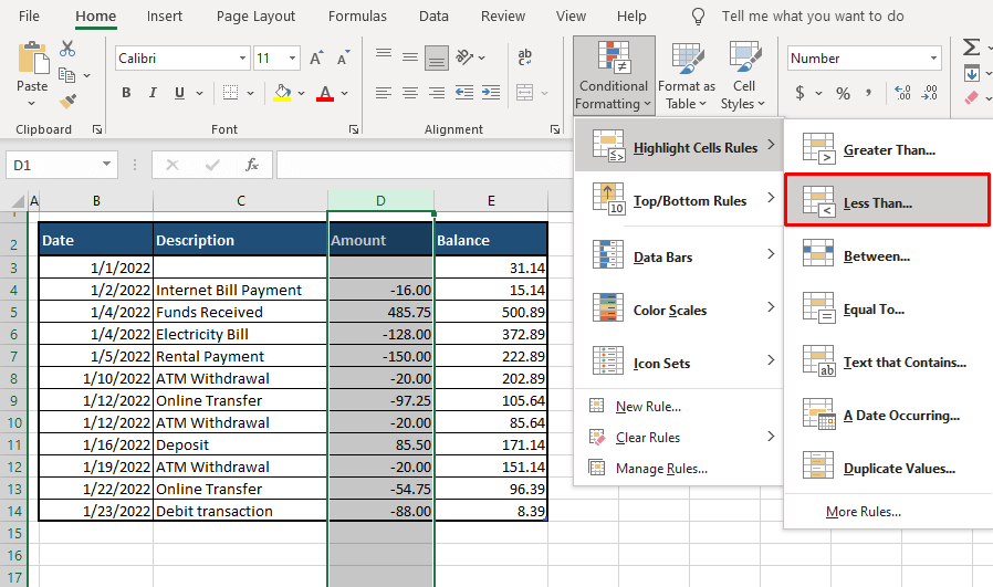 How To Format Negative Numbers In Excel In Red At Caren Knuckles Blog