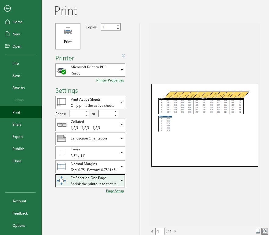 Change the Scaling (Fit All Rows/Columns in One Page)