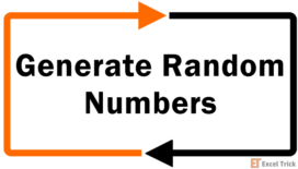 How To Generate Random Numbers In Excel