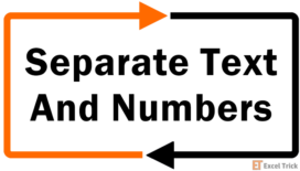 How To Separate Numbers From Text In Excel