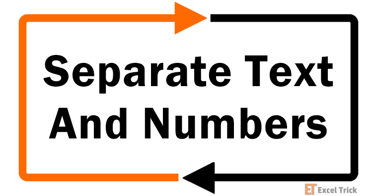 How To Separate Numbers From Text In Excel