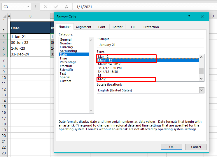 Using Date Formats