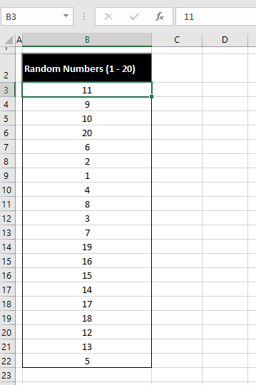 Using VBA To Generate Random Numbers