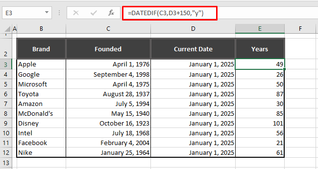 Calculating Nearest Whole Years