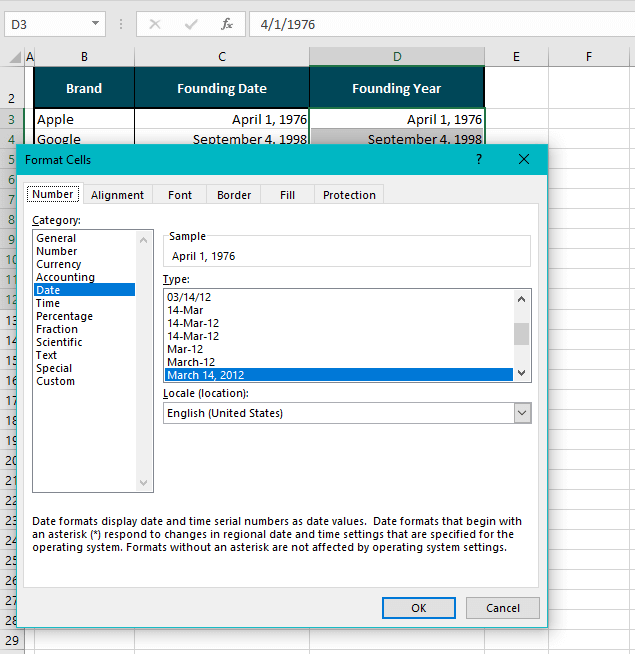 Using Custom Date Format