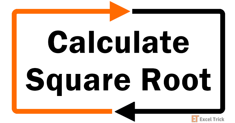 How to Calculate Square Root in Excel