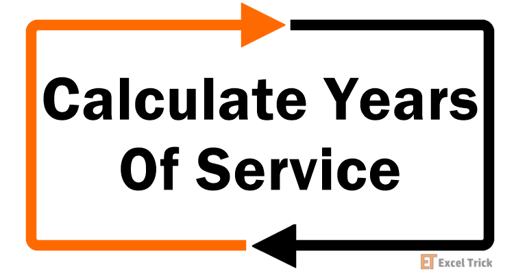 How to Calculate Years of Service in Excel