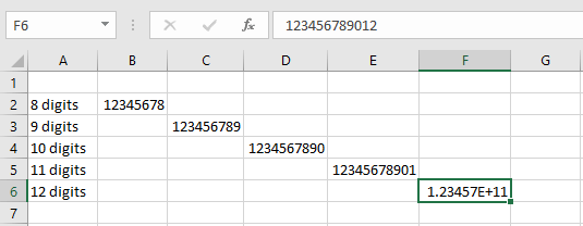 Why does Excel Round Off Numbers