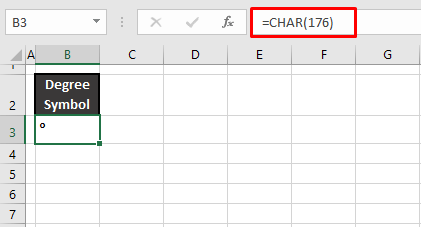 Using CHAR Function