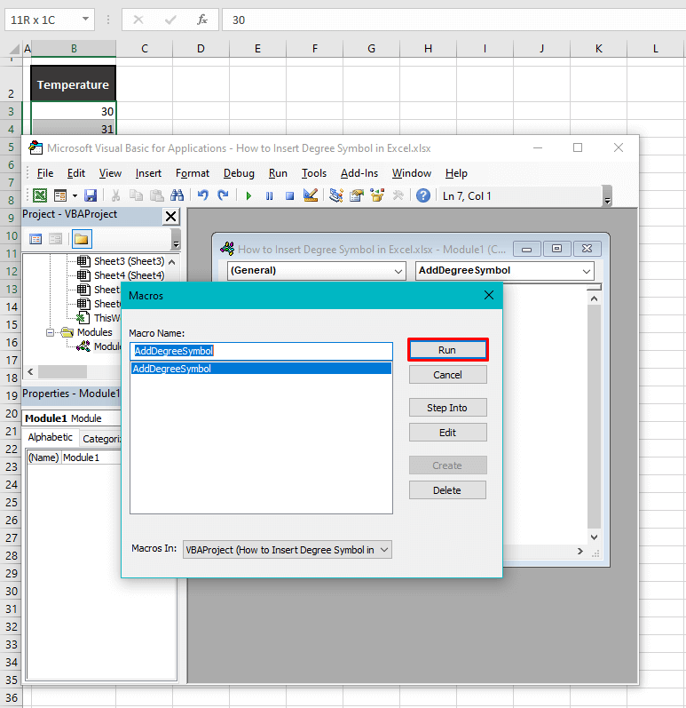 Using Excel VBA
