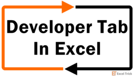 Developer Tab In Excel