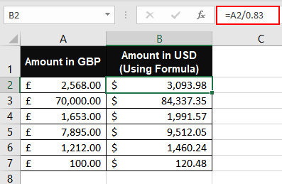 GBP TO USD Conversion