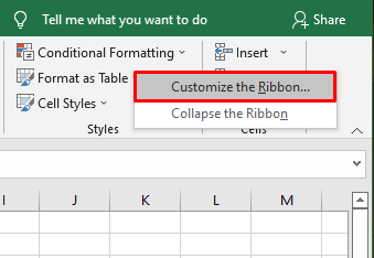 How to Add the Developer Tab to the Excel Ribbon