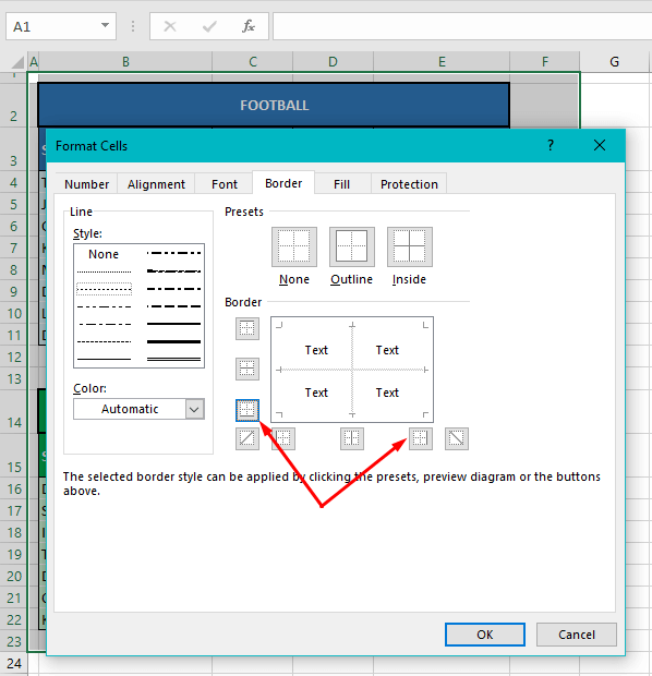 Removing Dotted Lines Caused by Border Styles