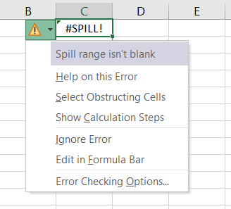 What is a #SPILL! Error in Excel?