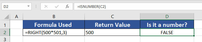 Forcing RIGHT Function to Return Numbers
