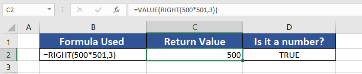 Forcing RIGHT Function to Return Numbers