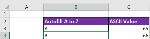 How to Autofill A to Z in Excel