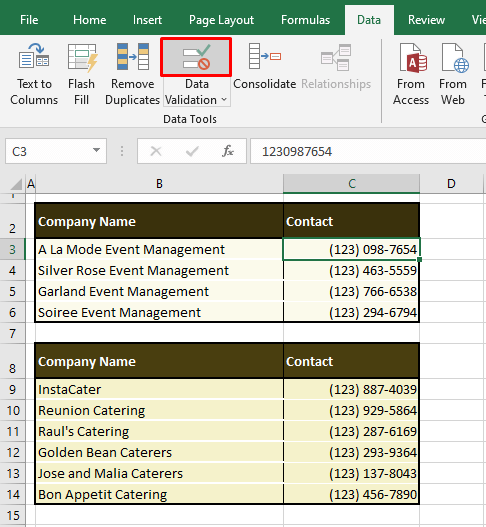 How to Edit Data Validation Rules